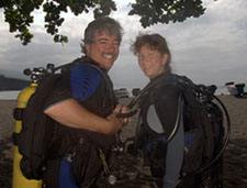 Janet and John pre-dive